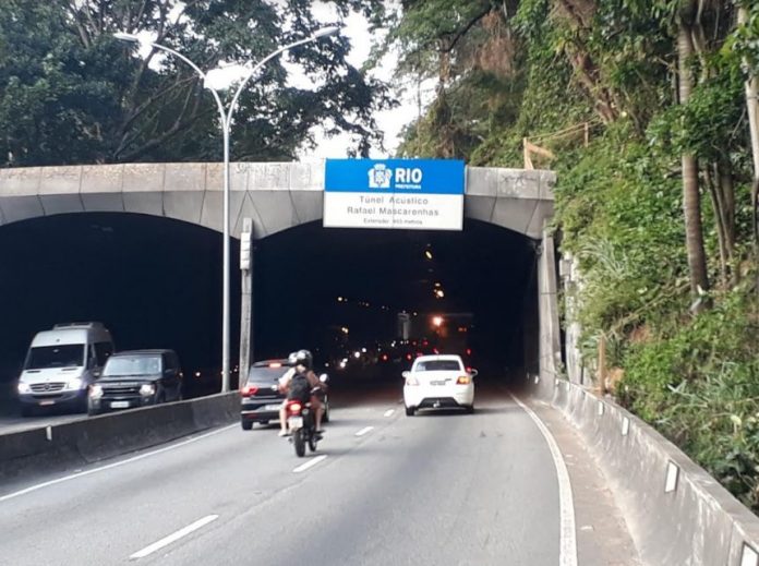 Túnel Rafael Mascarenhas. Foto: CET-Rio / divulgação